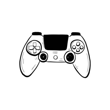 Kara Cuma için karalama ikonu. Mürekkep, vektör, sosyal medya tasarımı için modern illüstrasyon, eklemeler, poster, tanıtım, afiş