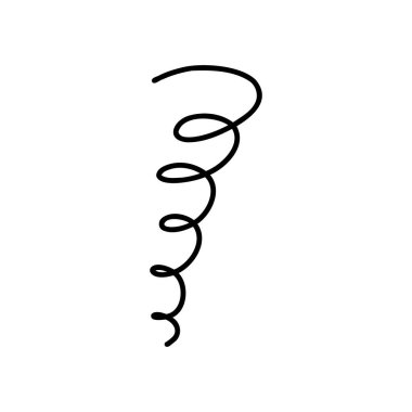 Kara Cuma için karalama ikonu. Mürekkep, vektör, sosyal medya tasarımı için modern illüstrasyon, eklemeler, poster, tanıtım, afiş