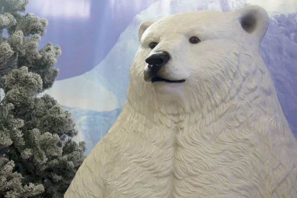 Polar Bear Christmas Display — Stock Photo, Image