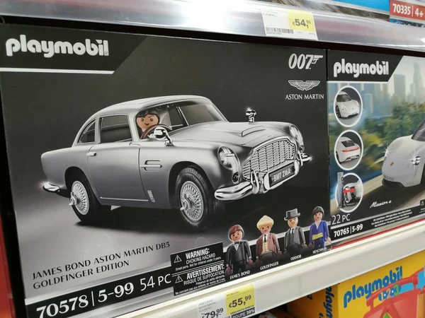 Portugal Faro Portimao Circa 2022 Playmobil 007 Toy Cars Sale — Stock Photo, Image