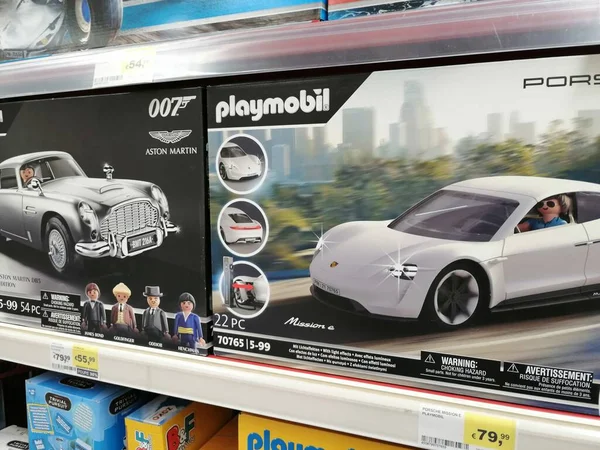 Portugal Faro Portimao Circa 2022 Playmobil 007 Toy Cars Sale — Stock Photo, Image