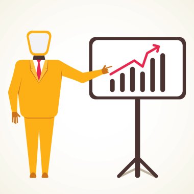 iş adamları iş büyüme grafiği vektör mevcut