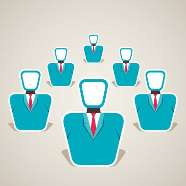 liderlik kavramı veya takım kavramı hisse senedi vektör