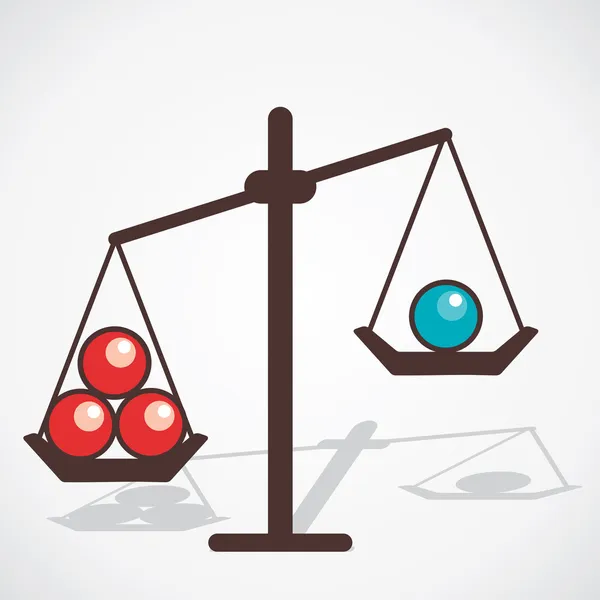 üç top bir top kavramı vektör daha fazla ağır