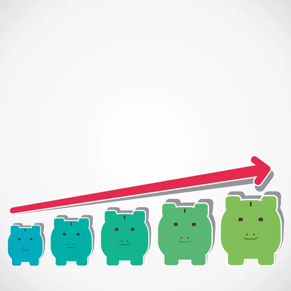 Groeiende investeringen concept — Stockvector