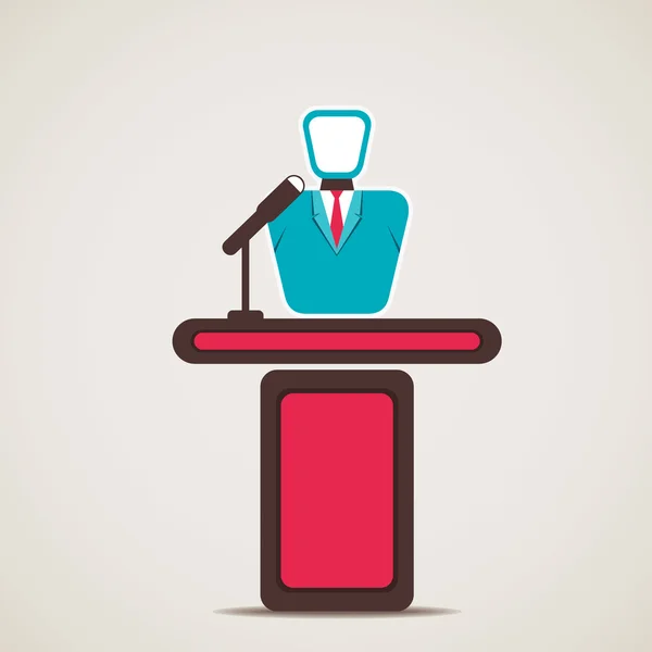 Lecturer icon — Stock Vector