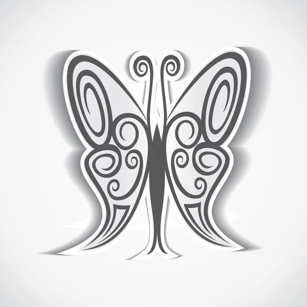 Conception créative et artistique de papillon — Image vectorielle