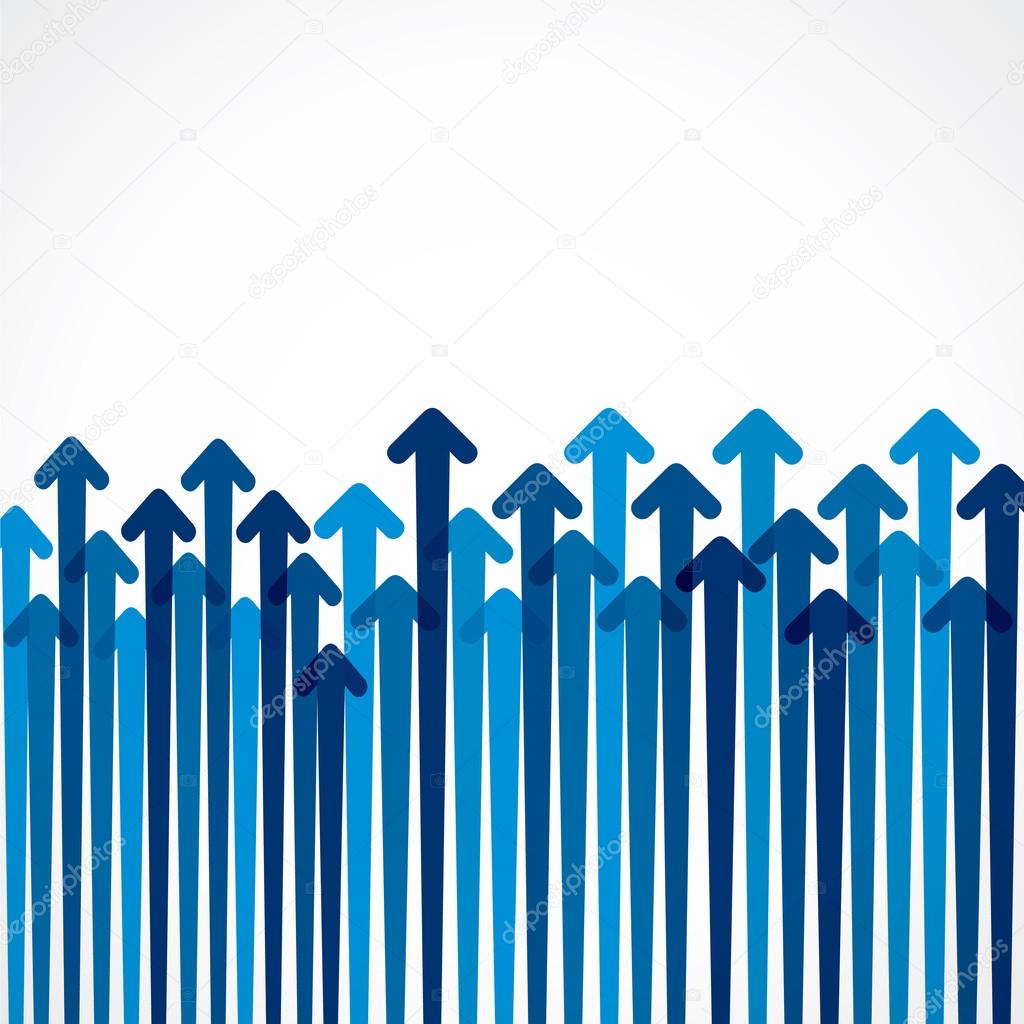 Blue arrow background vector