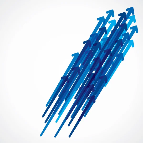 Blue arrow background vector — Stock Vector
