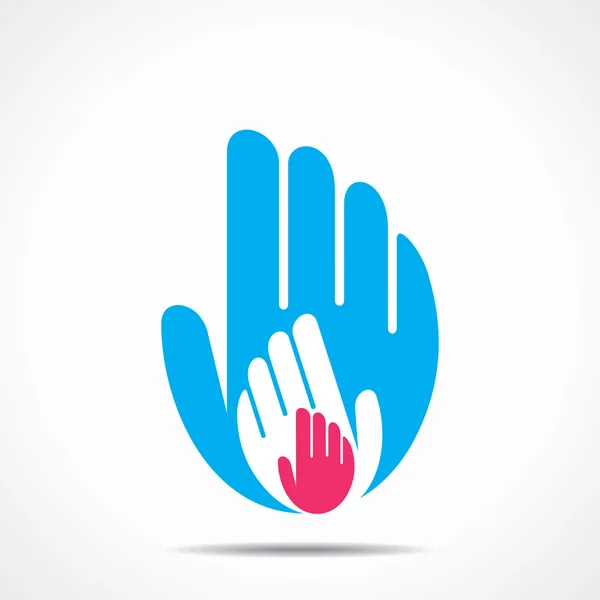 Hand support icon vector — Stock Vector