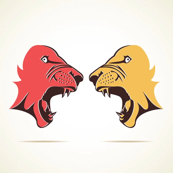 Anger lion ready to fight concept vector — Stock Vector