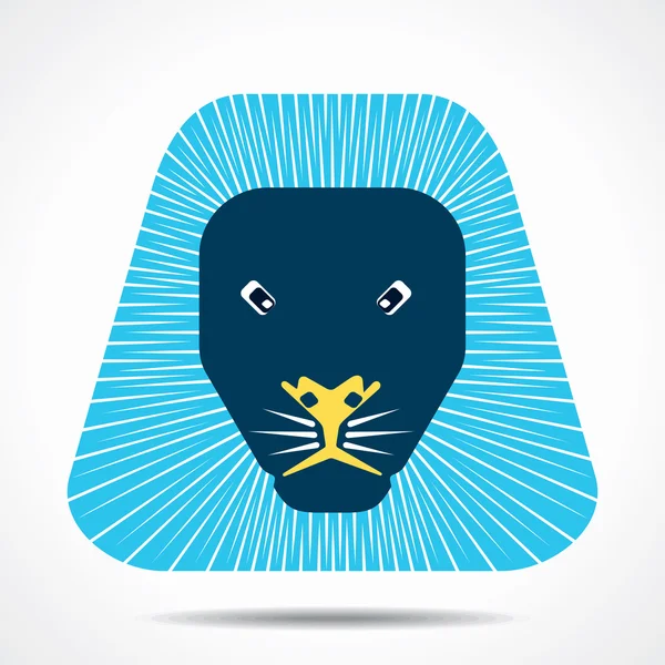 Creative lion face design vector — Stock Vector