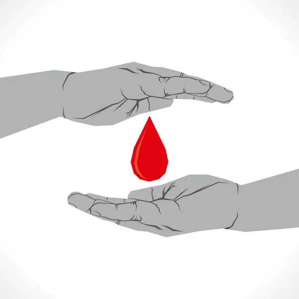 Spara eller donera blod ikon konceptet vektor — Stock vektor
