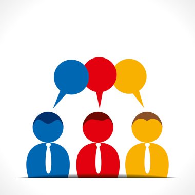 Mesaj kabarcık plan vektör grubu