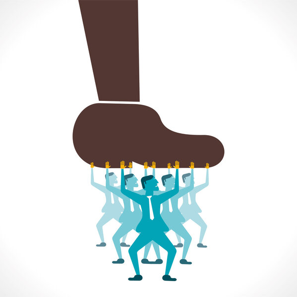 Концепция подъема большой ноги
