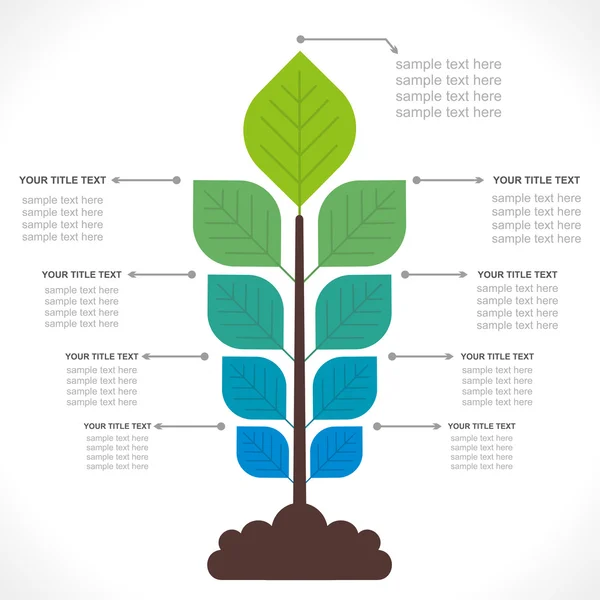 Biologische landbouw info-graphics concept — Stockvector