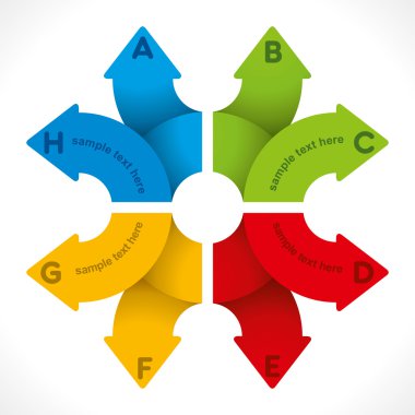 arka plan iş ok Info-grafik tasarım