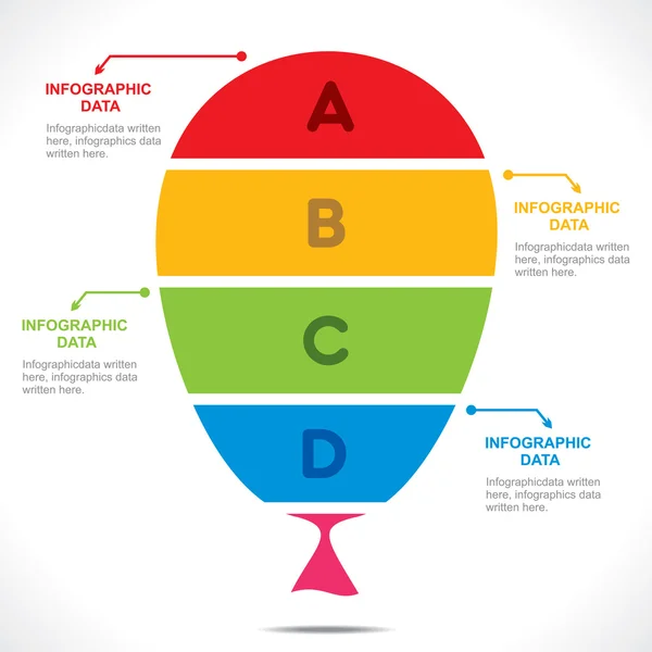 Balão colorido criativo — Vetor de Stock