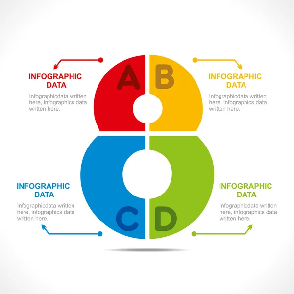 Número criativo '8' —  Vetores de Stock