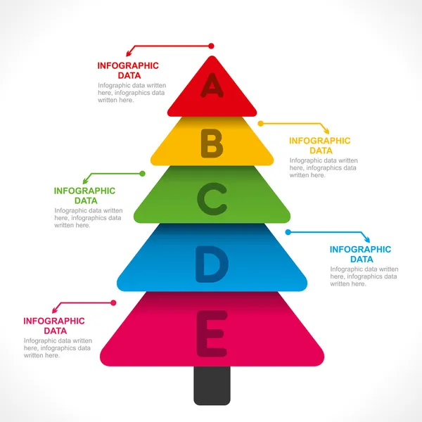Tree infographics design — Stock Vector