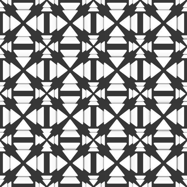 Patrón de triángulo blanco y negro — Archivo Imágenes Vectoriales