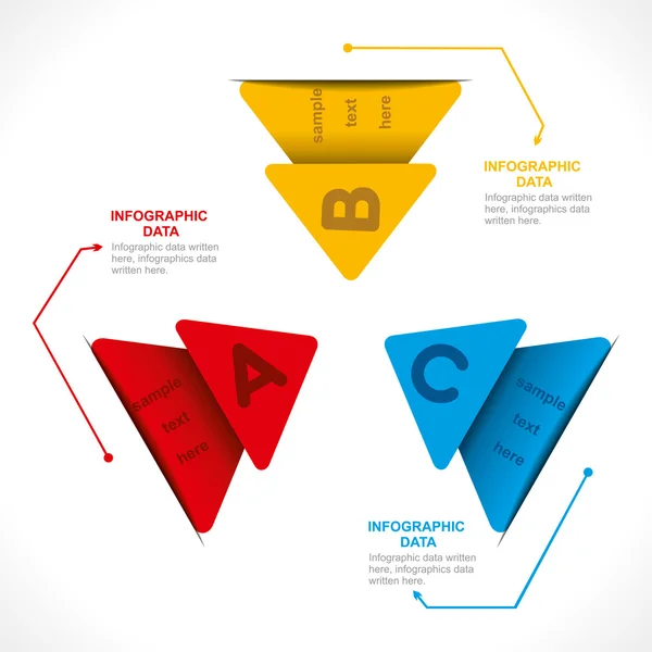 Geschäftsplanung Info-Grafik-Design — Stockvektor