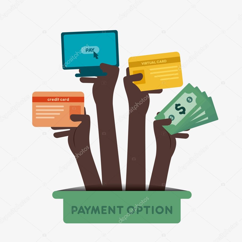 Different payment option like credit card