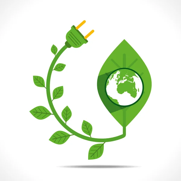 सर्जनशील हिरव्या ऊर्जा संकल्पना — स्टॉक व्हेक्टर