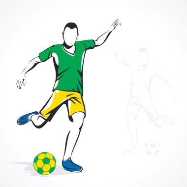 futbolcu topa vurmak