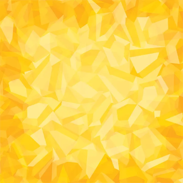 Modèle triangulaire aléatoire créatif fond jaune — Image vectorielle