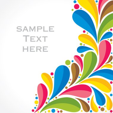 creatieve kleurrijke flora achtergrond