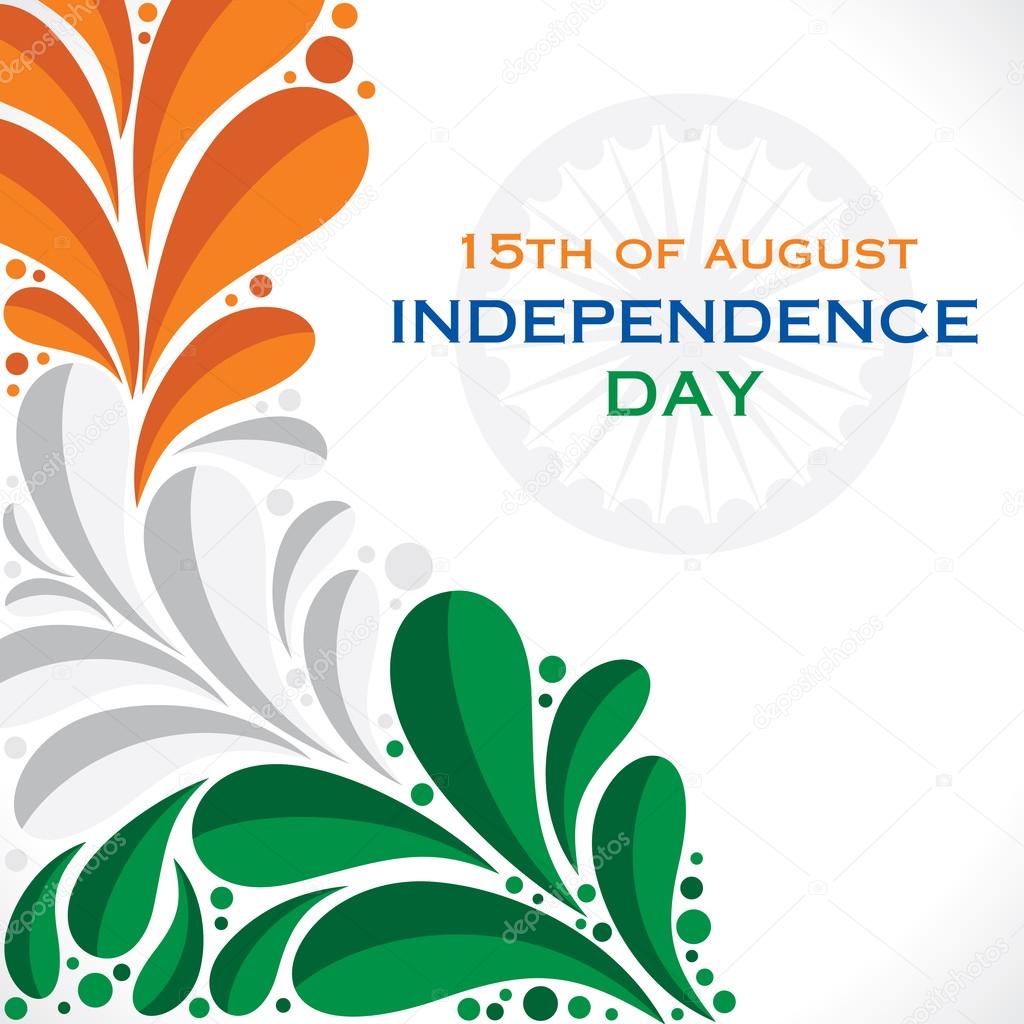 Happy independence day greeting background