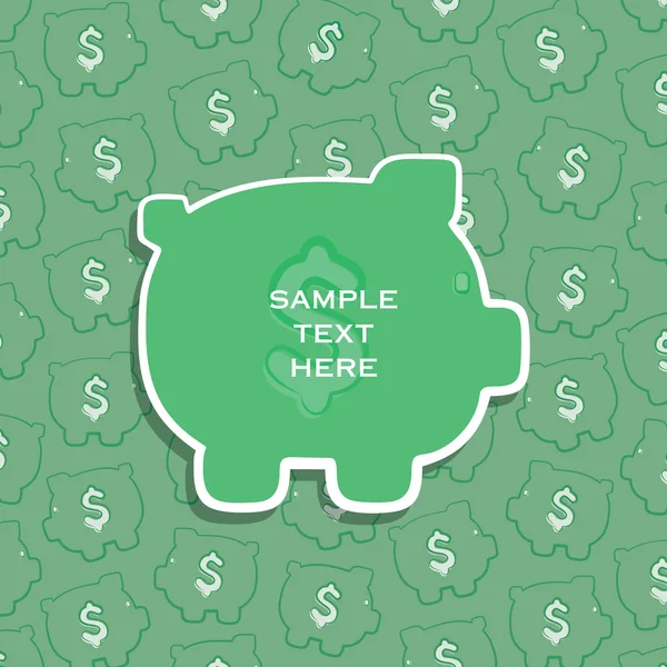Creative finance or saving money banner — Stock Vector