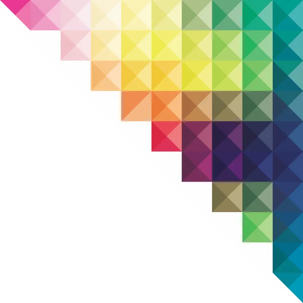 Bannière de conception triangulaire colorée créative — Image vectorielle