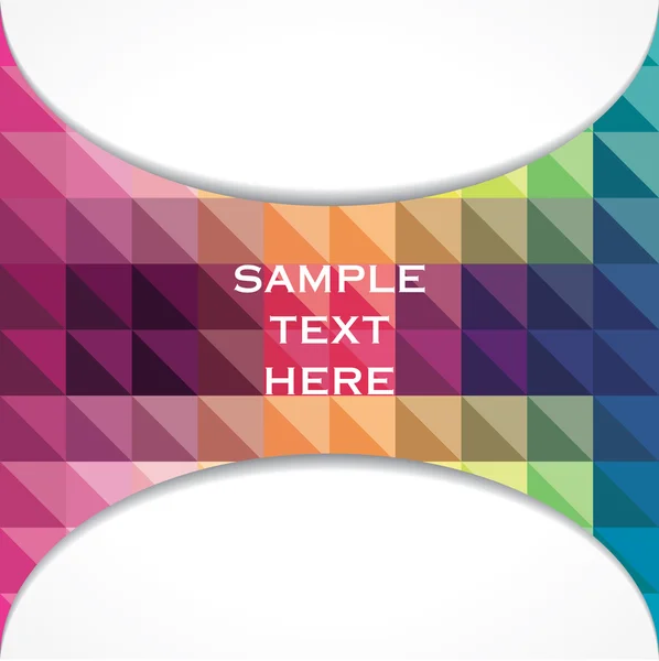 Banner de design triangular colorido criativo — Vetor de Stock