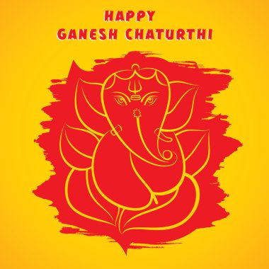 Ganesh chaturthi kroki tebrik kartı