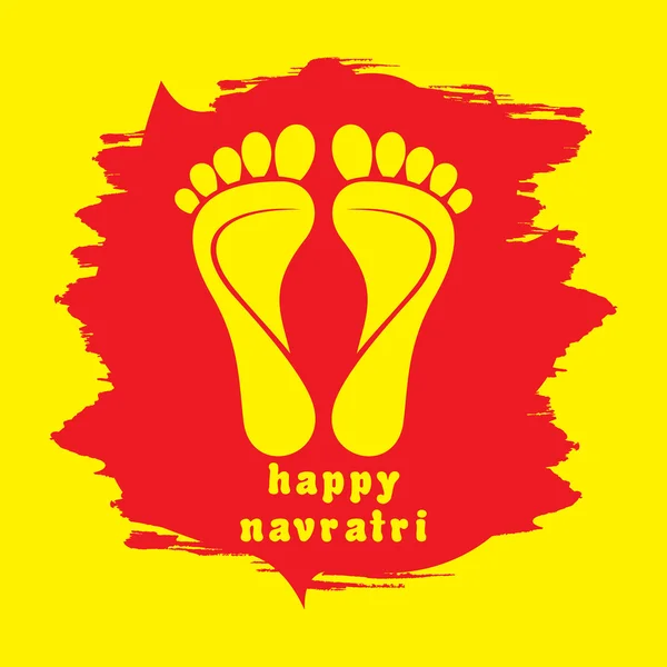 Festival Navratri tarjeta de felicitación fondo — Vector de stock