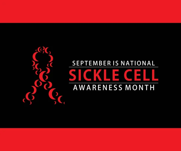 Der Monat Des Bewusstseins Für Sichelzellkrankheiten Findet Jedes Jahr September lizenzfreie Stockillustrationen