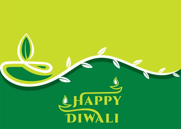 Happy Diwali Festival Lights Celebrated India — Stock Vector