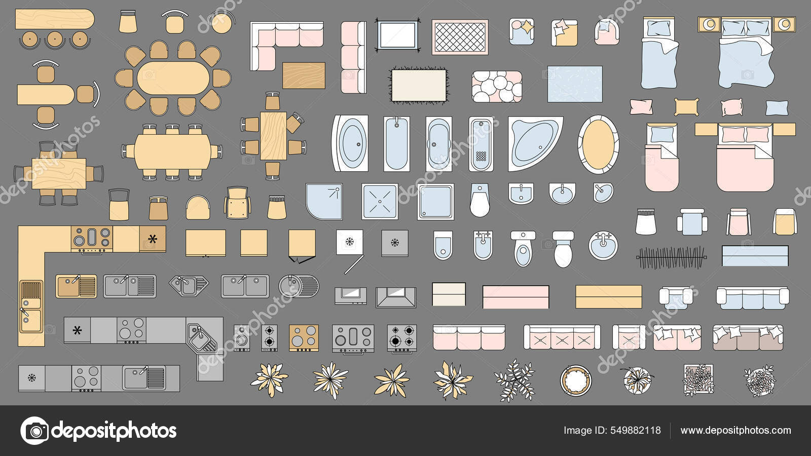 Furniture Layout Floor Plan Kit