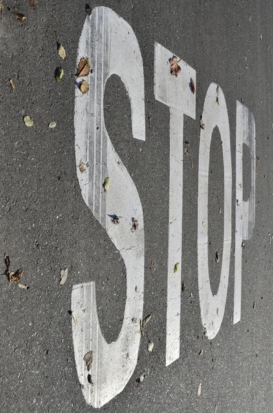 Trafikkskilt stopp – stockfoto