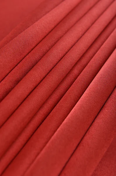 Червоний атласна тканина — стокове фото