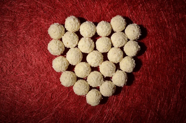 Heart shaped candies — Stock Photo, Image