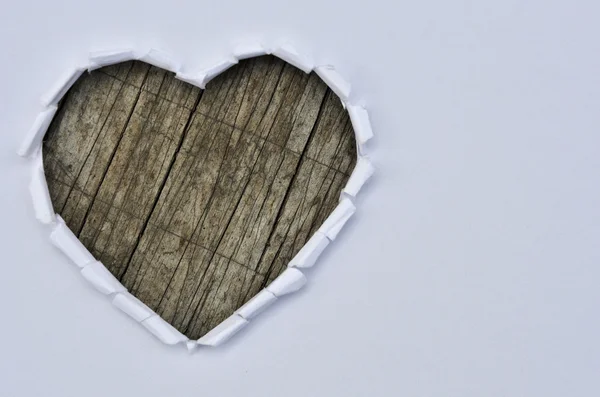 Cuore di legno — Foto Stock