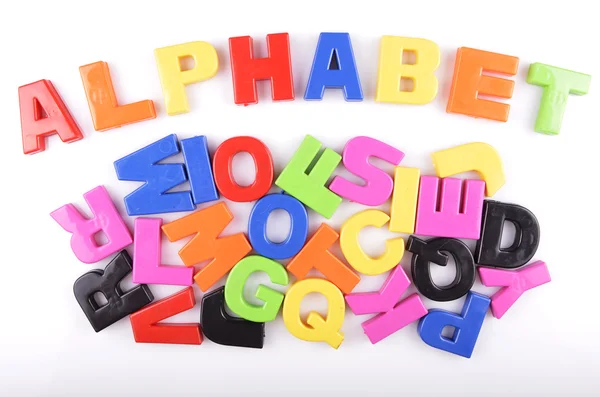 Plast alfabetet — Stockfoto