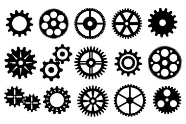Gears'ı set vektör