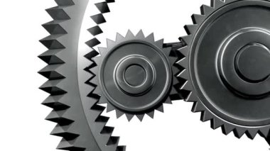 metal Dişliler işbirliği. HD 1080, loopable, Alfa.