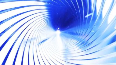 Uçuş metal girdap, döngü için kolay tünel üzerinden hareket Bulanıklığı, hd 1080p