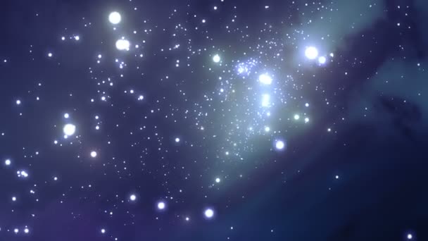 Flying through the galaxy. Beautiful Looped animation. HD 1080. — Stock Video