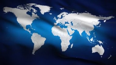 Dünya Haritası ile bayrak